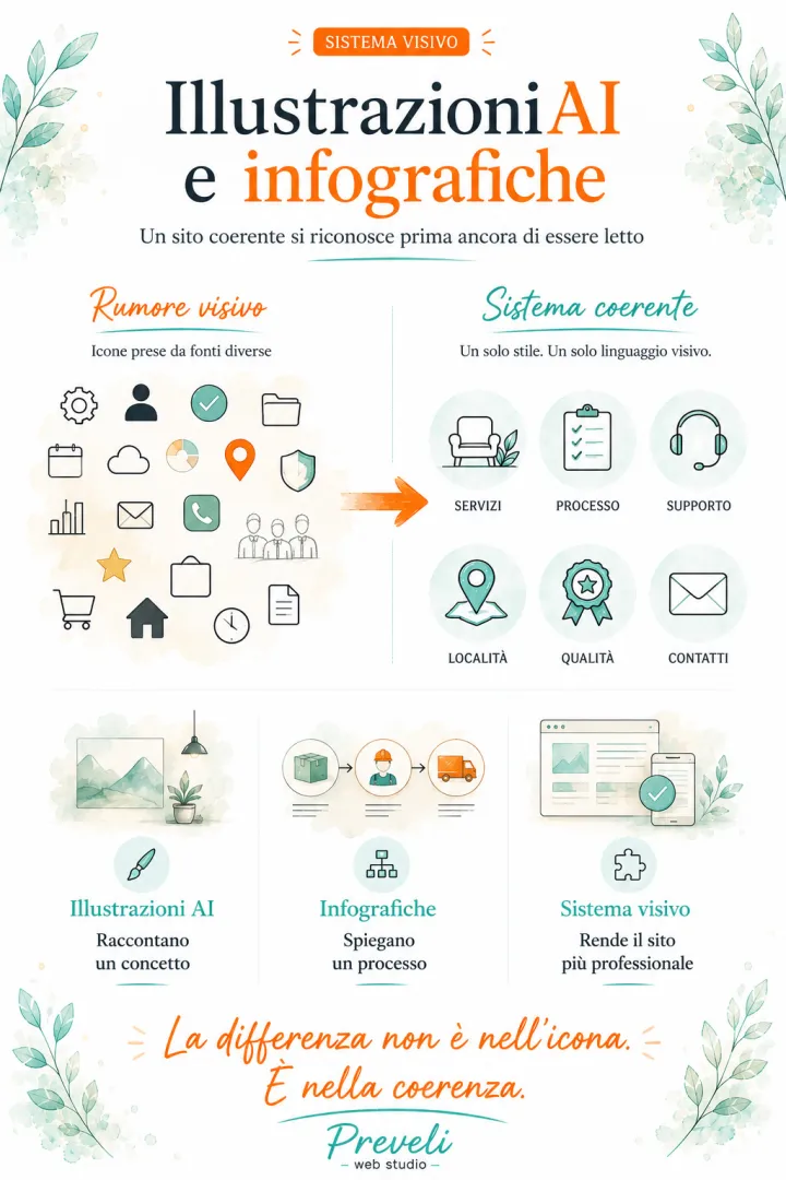 Il rumore visivo nei siti PMI &ndash; e perch&eacute; il cliente lo sente prima di leggerlo