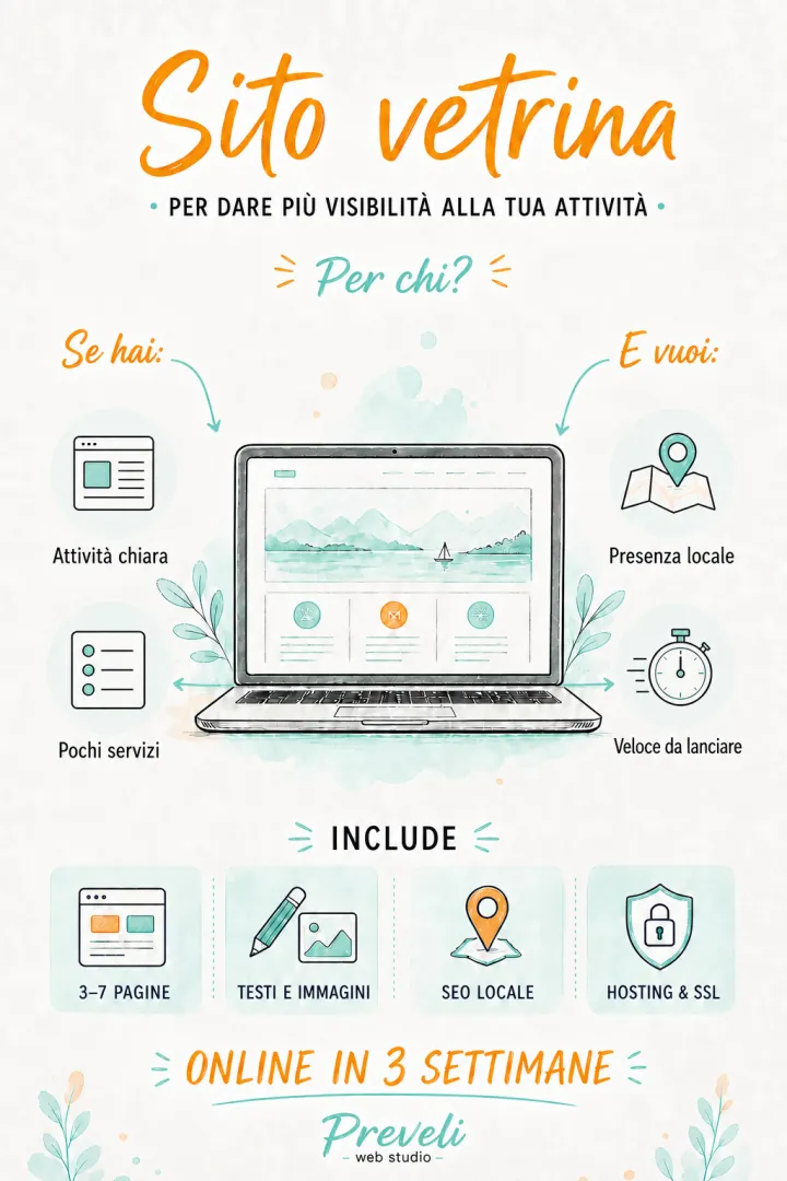 Cos'è un sito vetrina e quando è davvero abbastanza