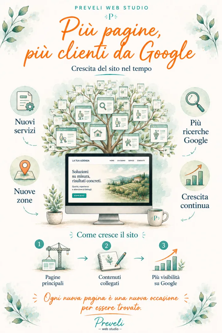 Sviluppo del sito: non aggiungere pagine a caso