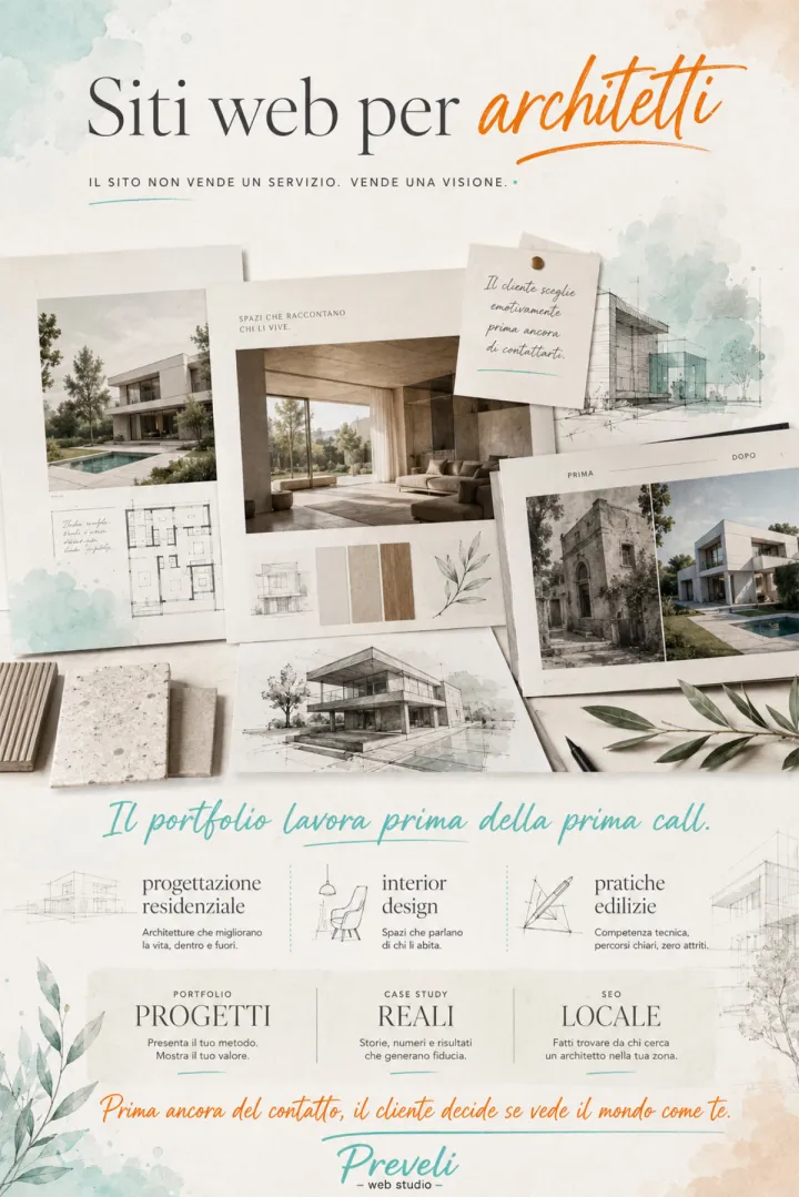 Fare un sito web per un architetto: perché non è uguale agli altri