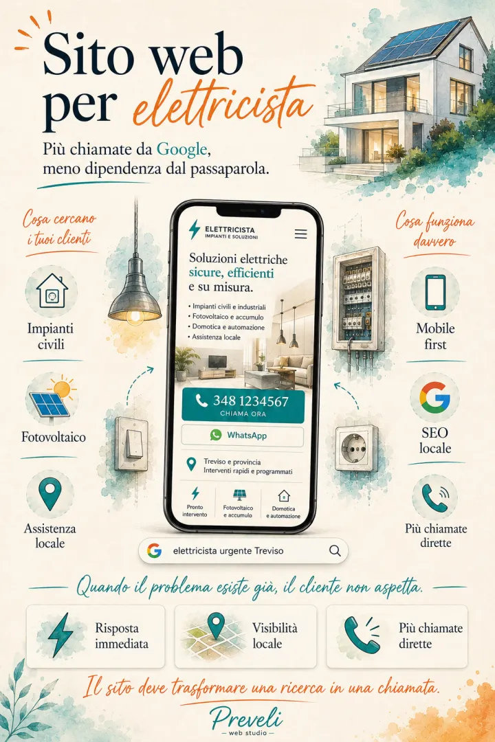 Fare un sito per un elettricista: perché non è uguale agli altri